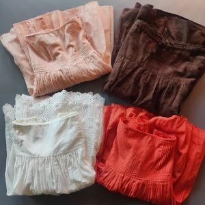 4 Skirts with cotton liners